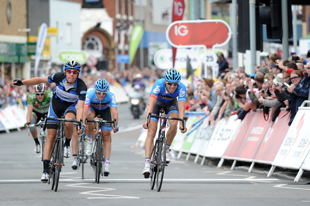Sprint for second place, Tour of Britain 2012, stage five