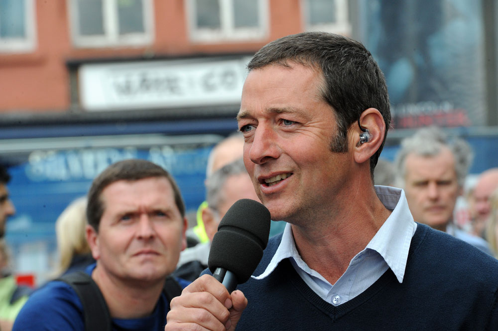 Ned Boulting, Tour of Britain 2012, stage five