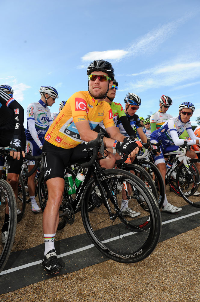 Mark Cavendish on the start, Tour of Britain 2012, stage five