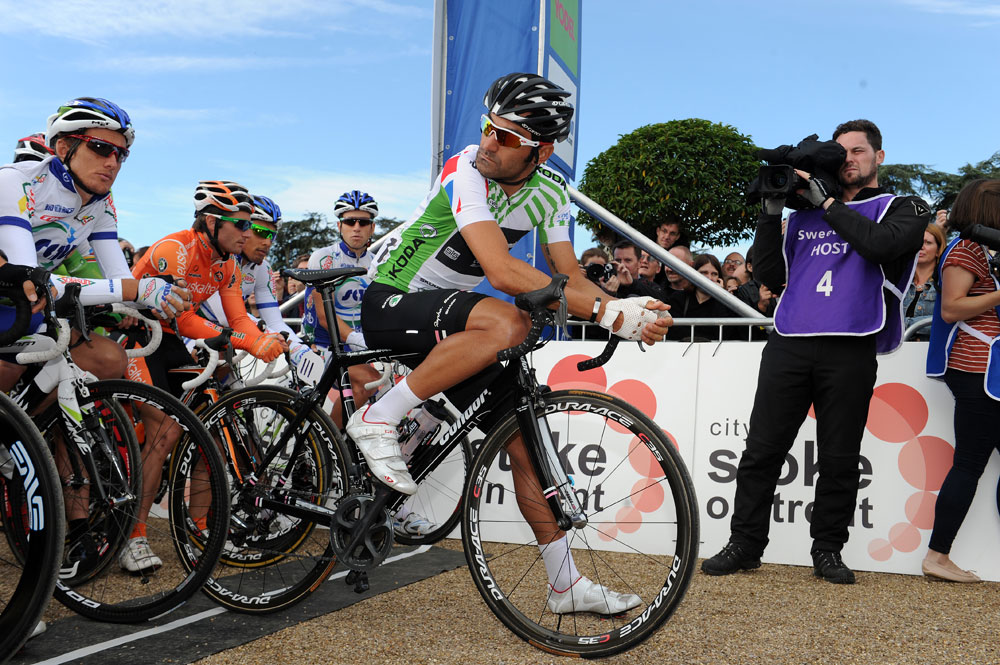 Mark De Maar press conference, Tour of Britain 2012, stage five
