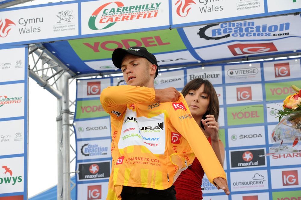 Jonathan Tiernan-Locke in lead, Tour of Britain 2012, stage six