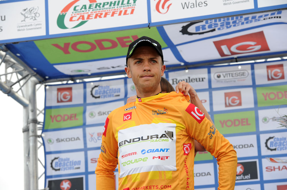 Jonathan Tiernan-Locke in lead, Tour of Britain 2012, stage six