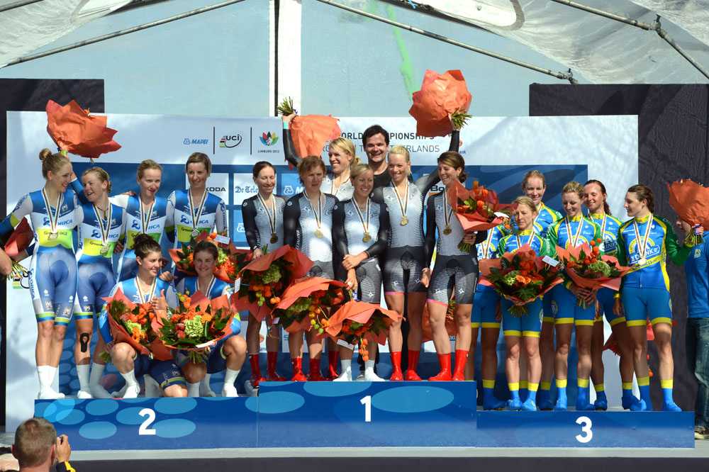 Specialized Lululemon, women's winners, World Championships 2012, team time trials