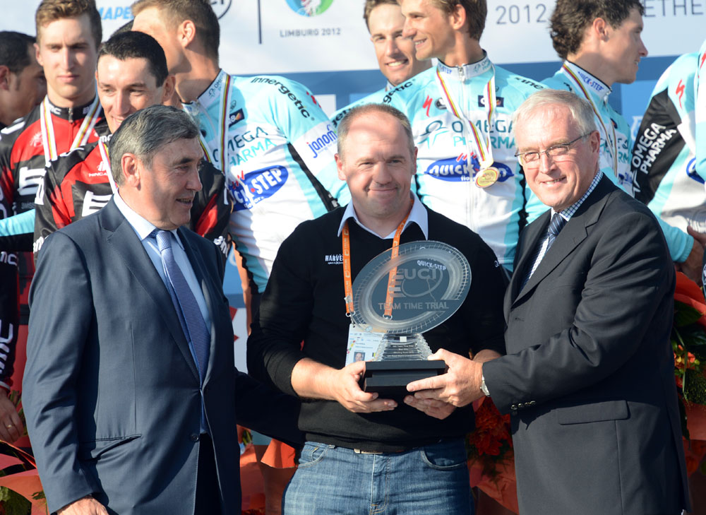 Eddy Merckx, Pat McQuaid and Tom Steels, World Championships 2012, team time trials