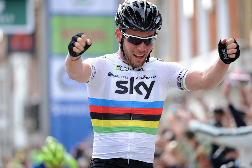 Mark Cavendish wins final stage, Tour of Britain 2012, stage eight Mark Cavendish wins final stage, Tour of Britain 2012, stage eight