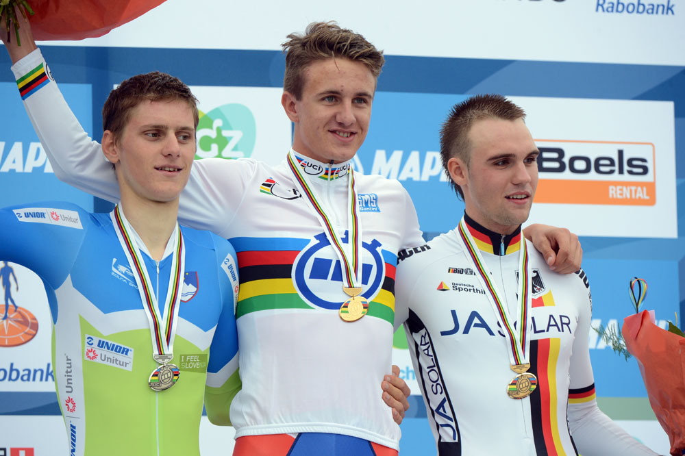 Oskat Svendsen wins junior men's time trial, World Championships 2012