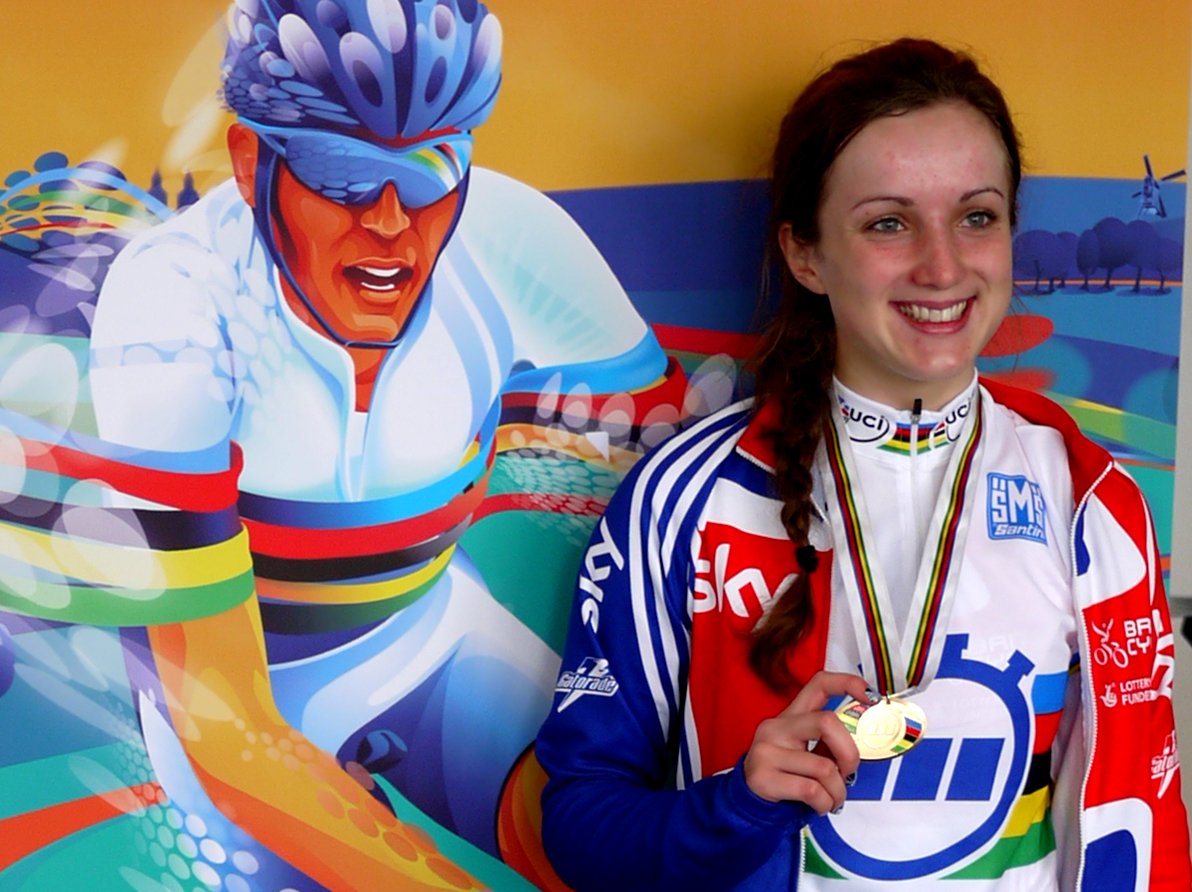 Elinor Barker wins junior women's time trial, Road World Champs 2012