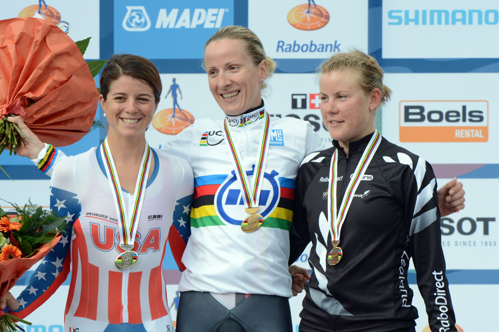 Judith Arndt, winner, Women time trial, Road World Championships 2012