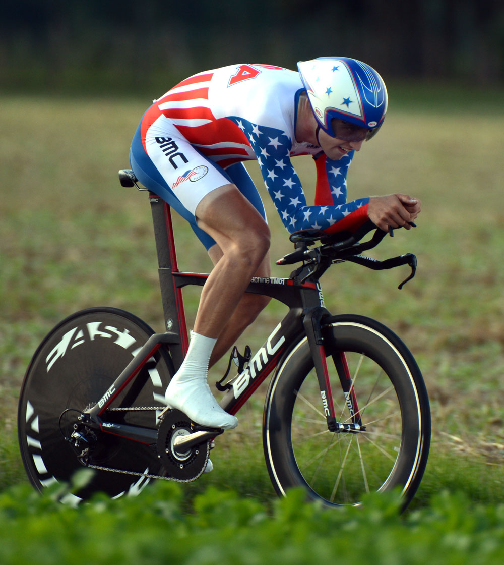 Taylor Phinney, second, Men's time trial, Road World Championships 2012