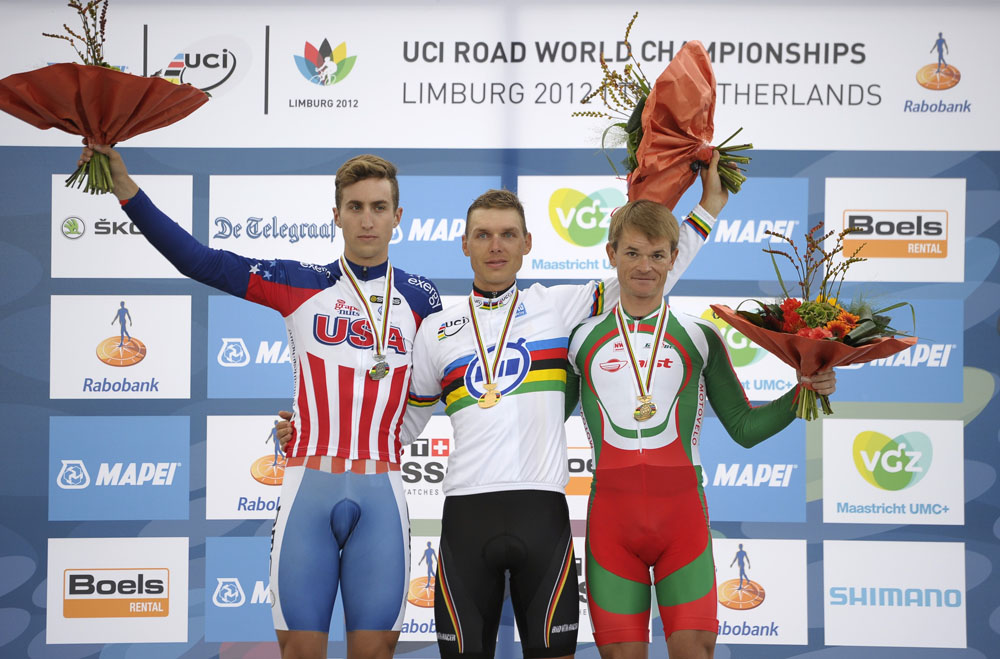 Podium, Men's time trial, Road World Championships 2012