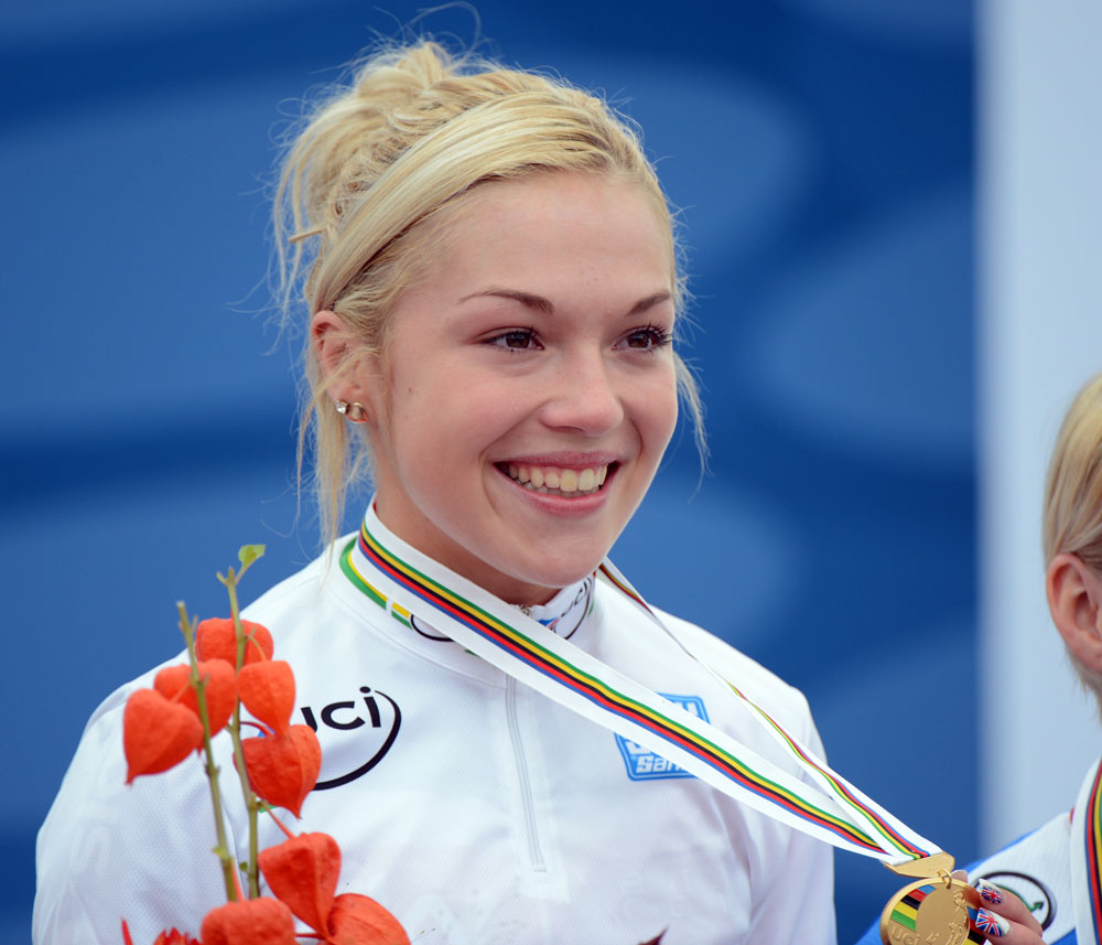 Lucy Garner wins, Junior women road race, Road World Championships 2012