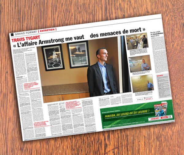 L'Equipe pages - Tygart interview L'Equipe pages - Tygart interview