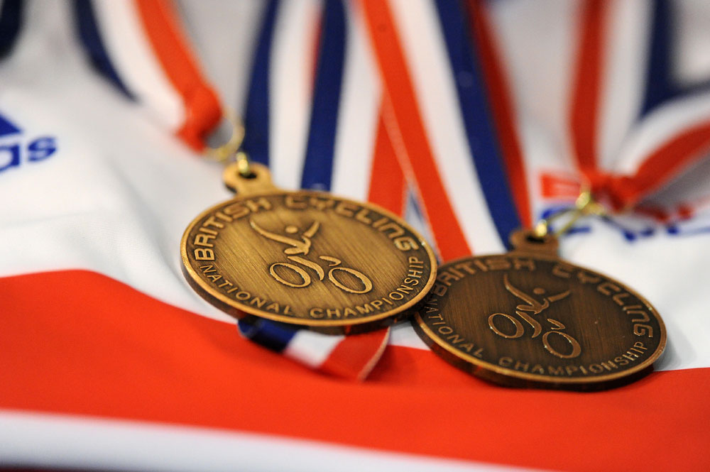 Medals, British national track championships 2012