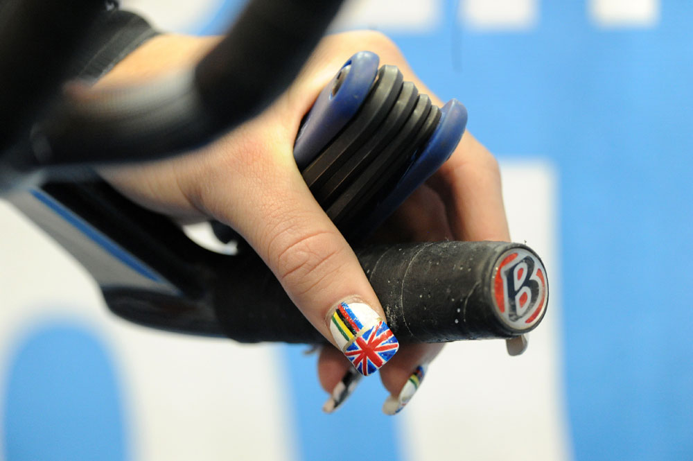 Lucy Garner's nails, British national track championships 2012