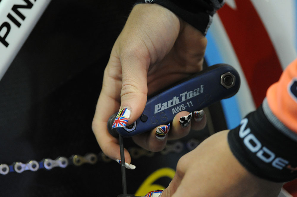 Lucy Garner's nails, British national track championships 2012