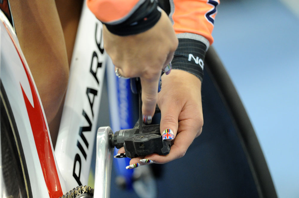 Lucy Garner's nails, British national track championships 2012