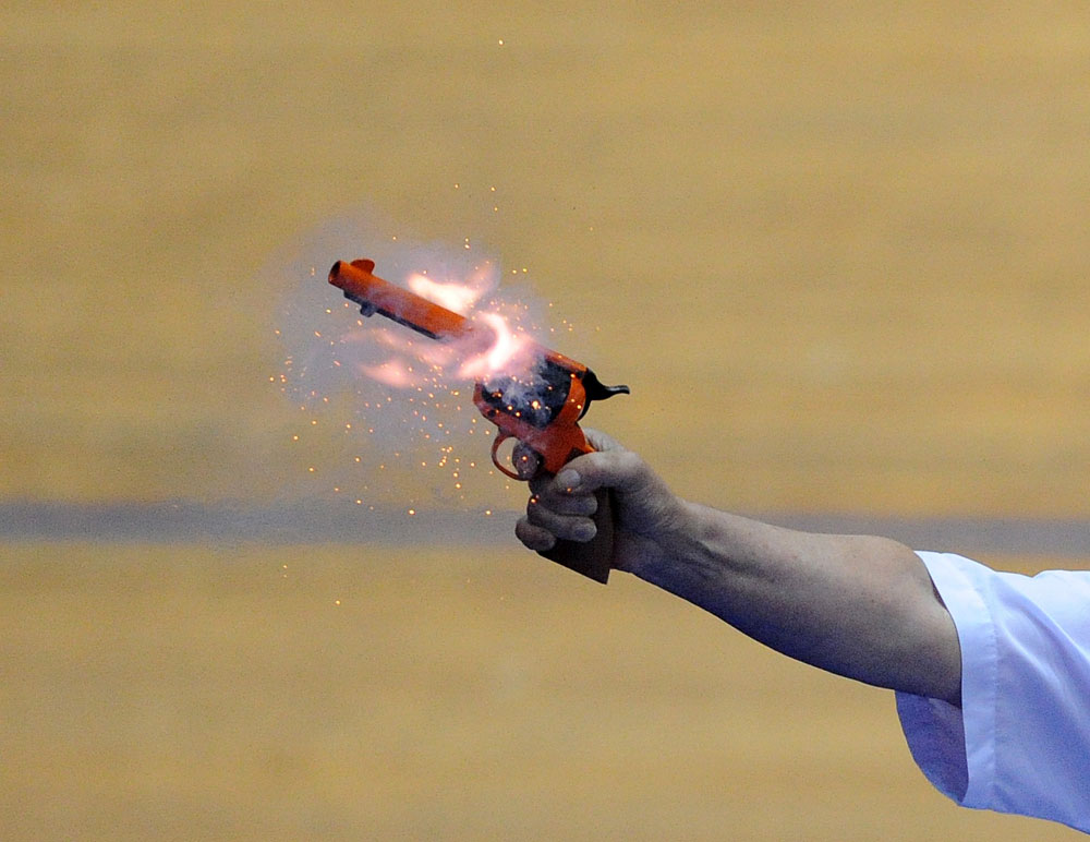 Gun fire, British track national championships 2012