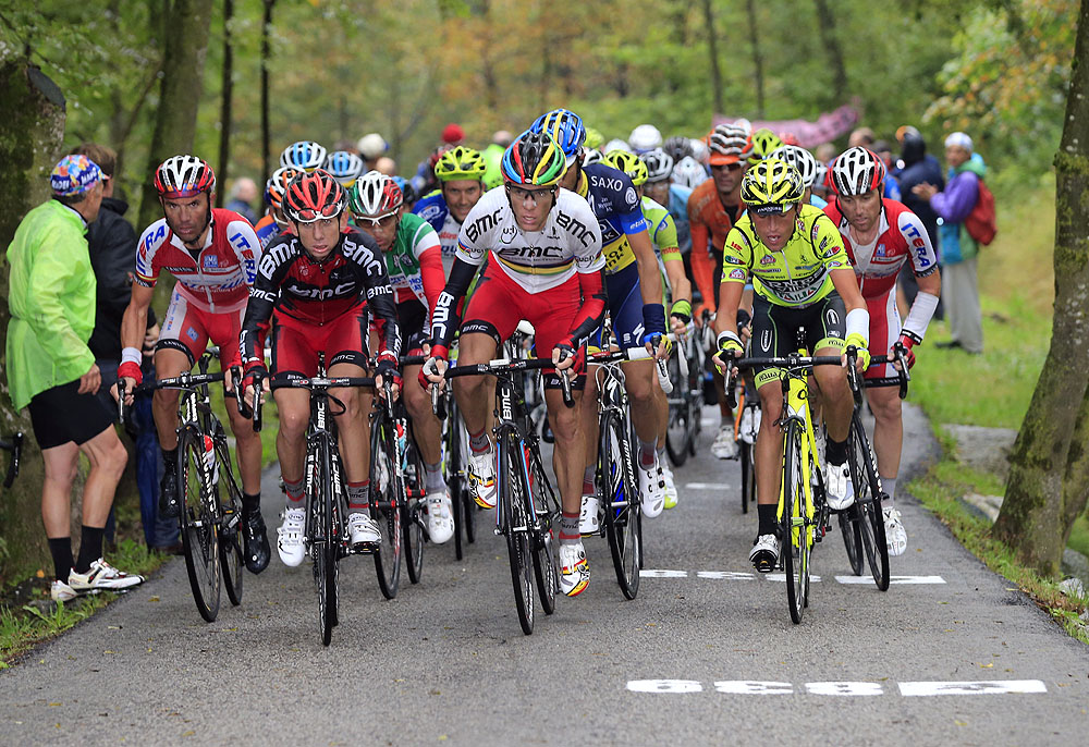 Philippe Gilbert on Muro di Sormano, Tour of Lombardy 2012