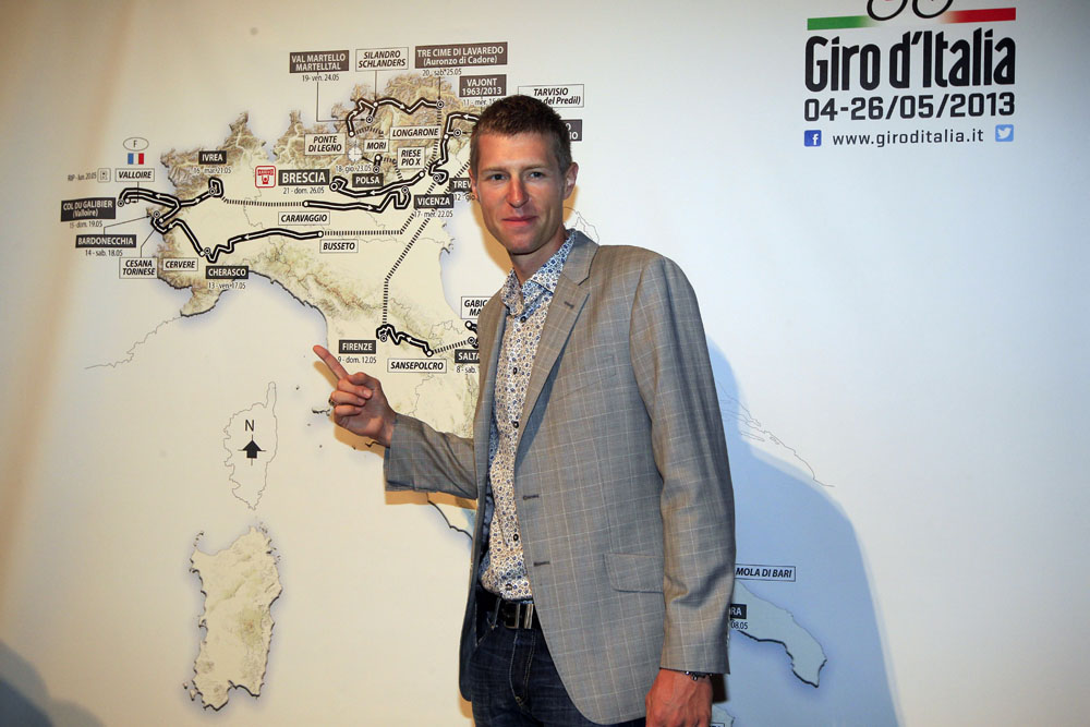 Ryder Hesjedal, Giro d'Italia 2013 route presentation Ryder Hesjedal, Giro d'Italia 2013 route presentation