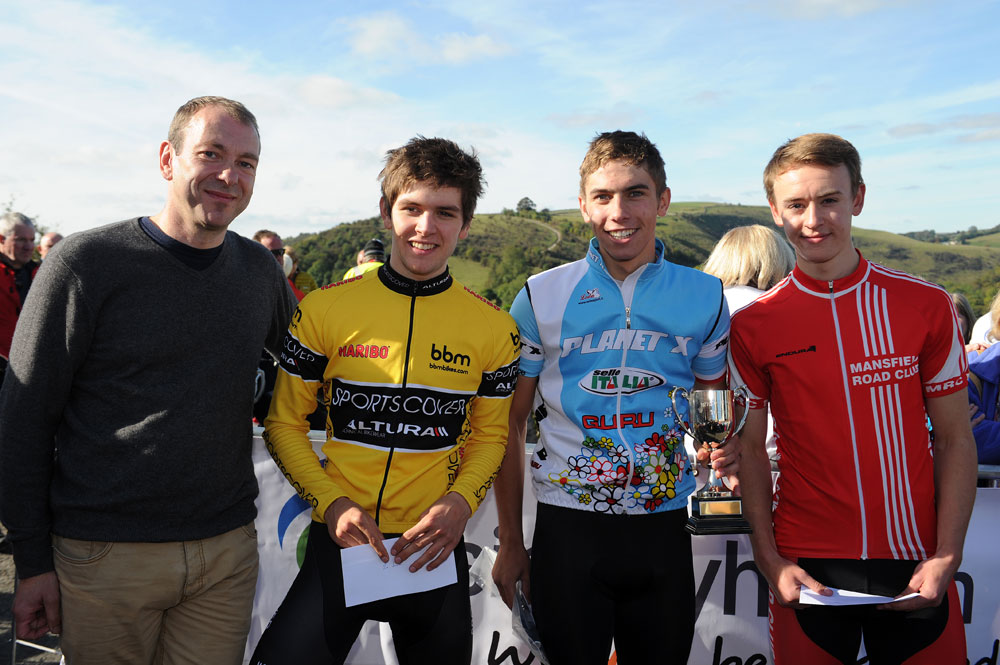 Junior podium, Monsal Hill-Climb 2012