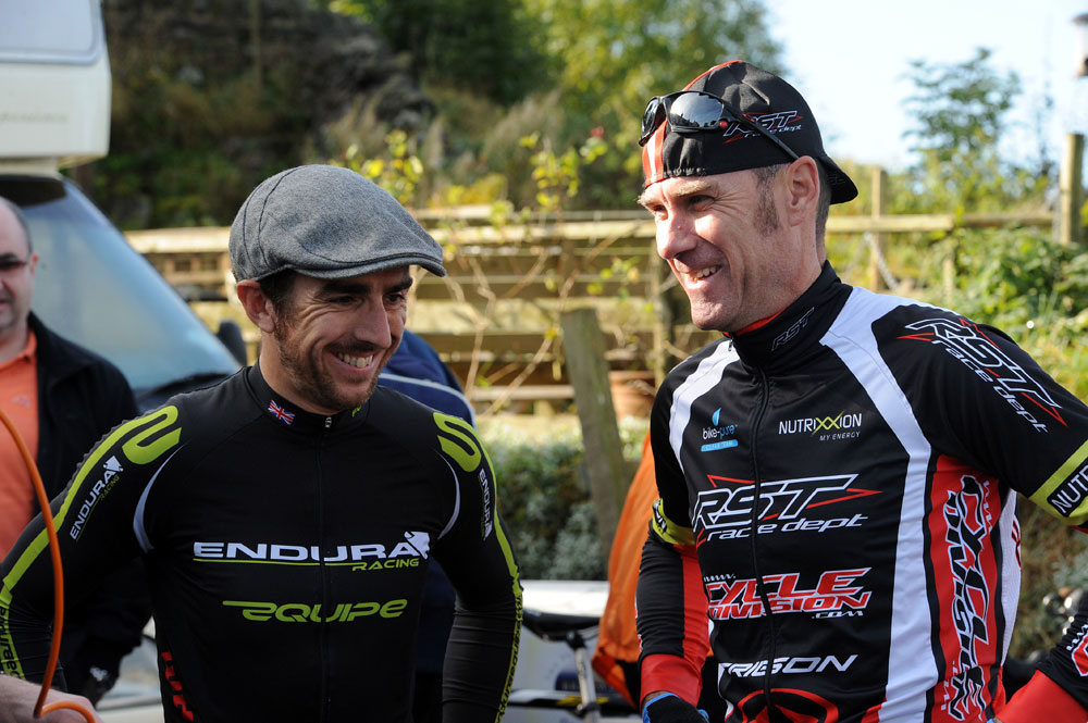 Russell Downing and Chris Walker, Monsal Hill-Climb 2012