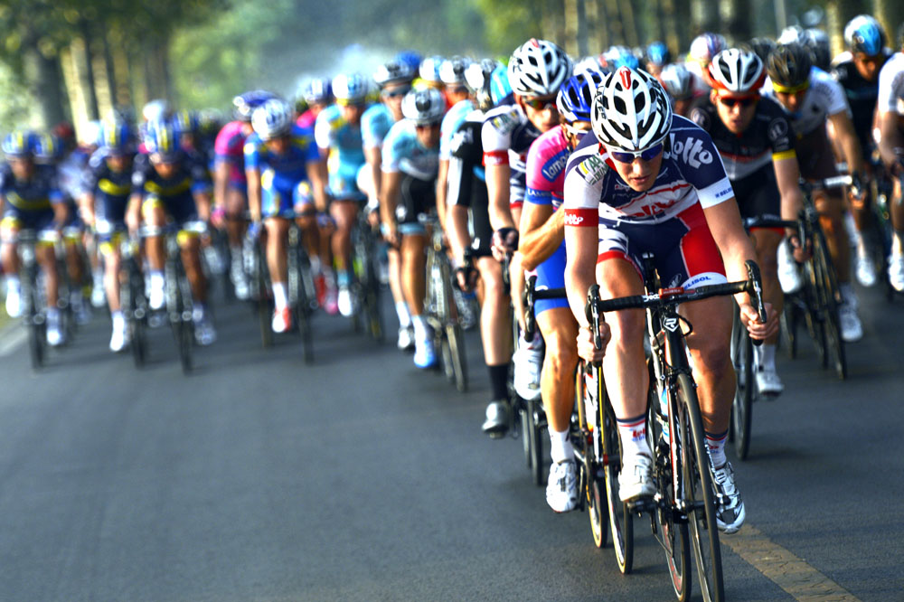 Lotto-Belisol chases, Tour of Beijing 2012, stage four