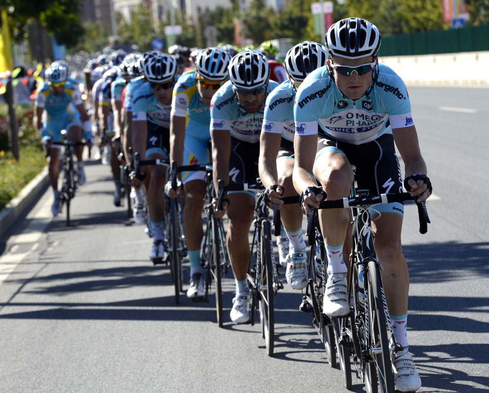 Andy Fenn chases, Tour of Beijing 2012, stage five