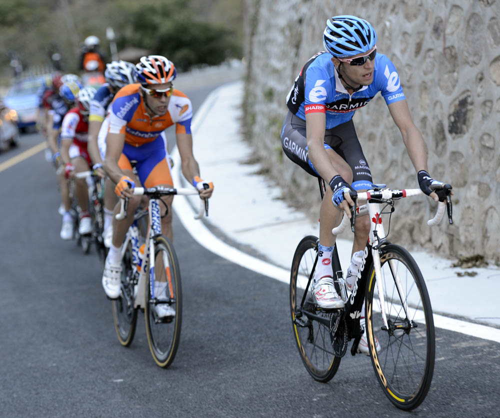 Ryder Hesjedal leads escape, Tour of Beijing 2012, stage five