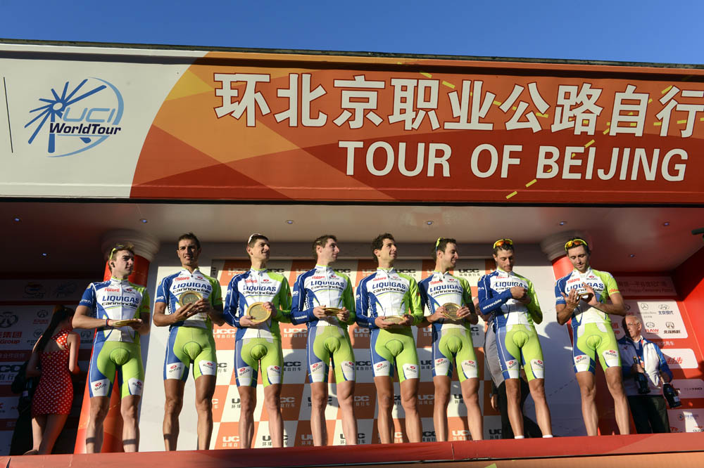 Liquigas win team prize, Tour of Beijing 2012, stage five
