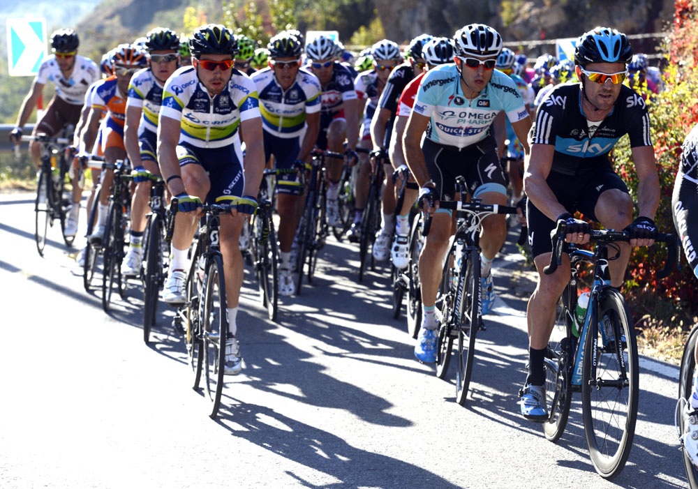 Sky and Orica-GreenEdge chase, Tour of Beijing 2012, stage five