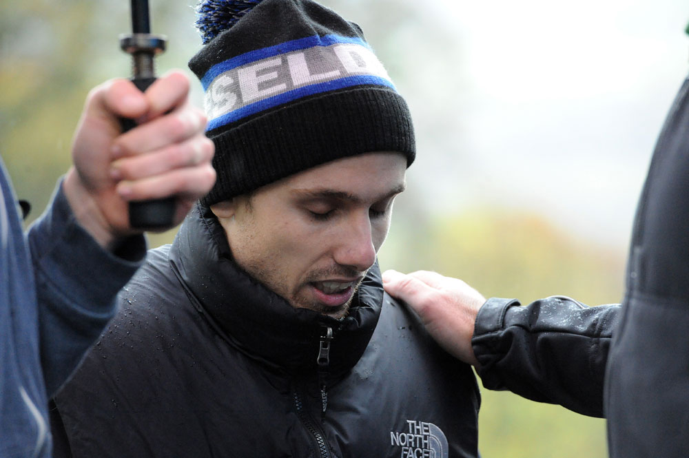 Jack Pullar in pain, National Hill-Climb Championships 2012