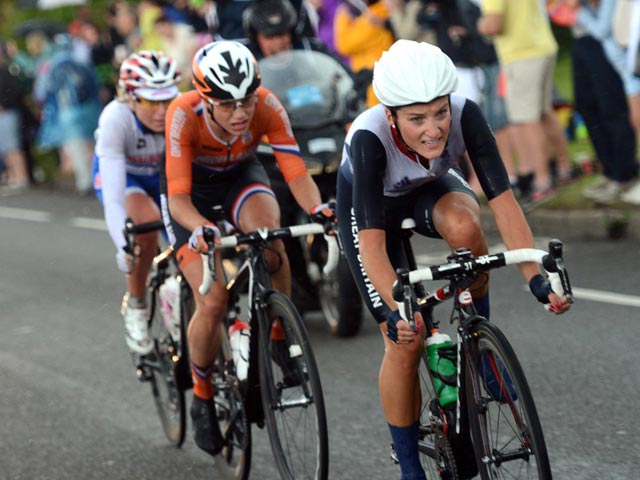 Lizzie Armitstead and Marianne Vos, London 2012 Lizzie Armitstead and Marianne Vos, London 2012