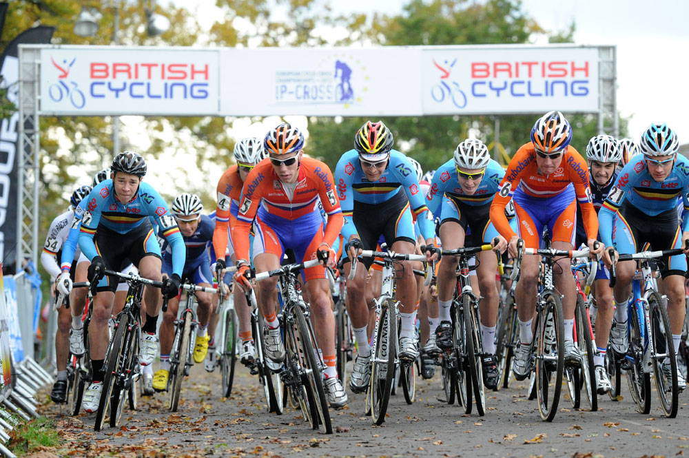 Under-23 men start, European Cyclo-Cross Championships 2012