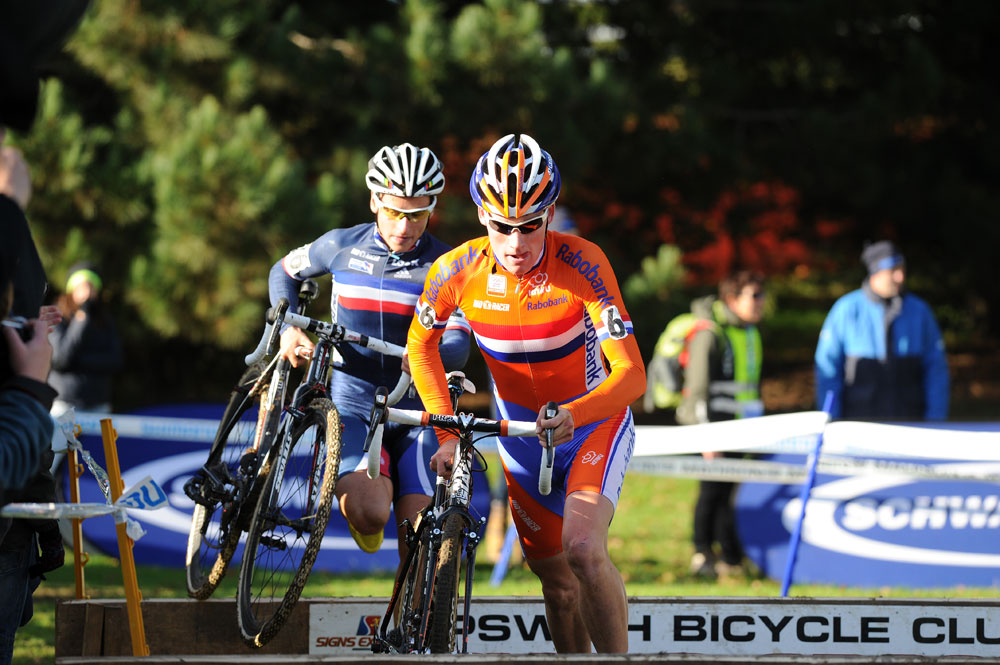 Teunissen and Alaphilippe, European Cyclo-Cross Championships 2012