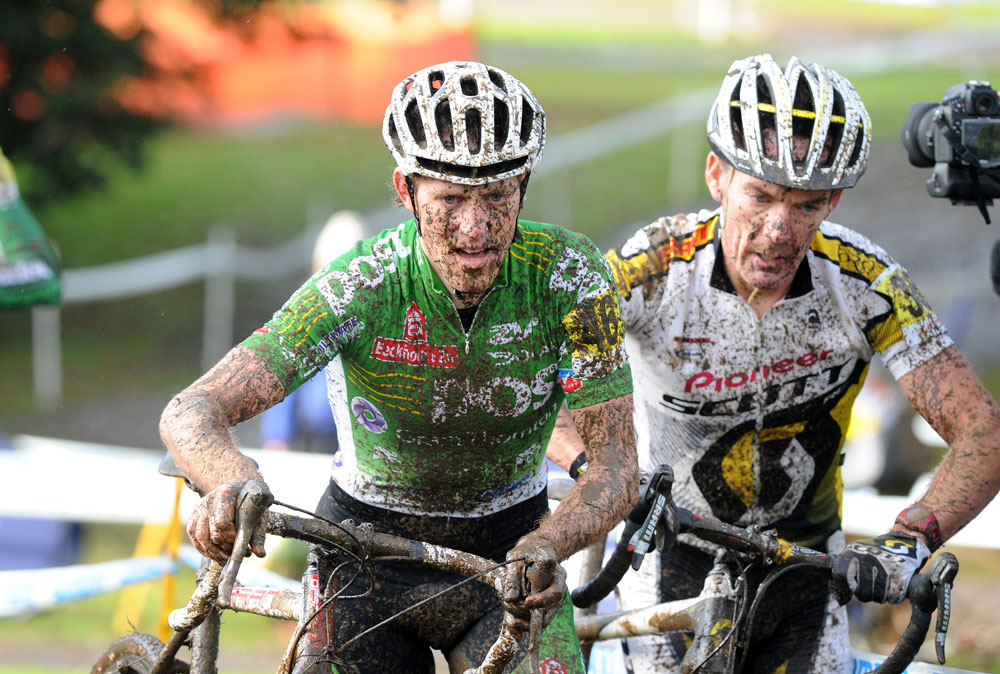 Ghyllebert and Craig, National Trophy cyclo-cross 2012, Ipswich