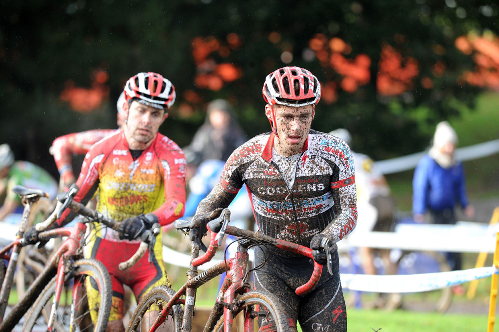 Eeckhout and Crawforth, National Trophy cyclo-cross 2012, Ipswich