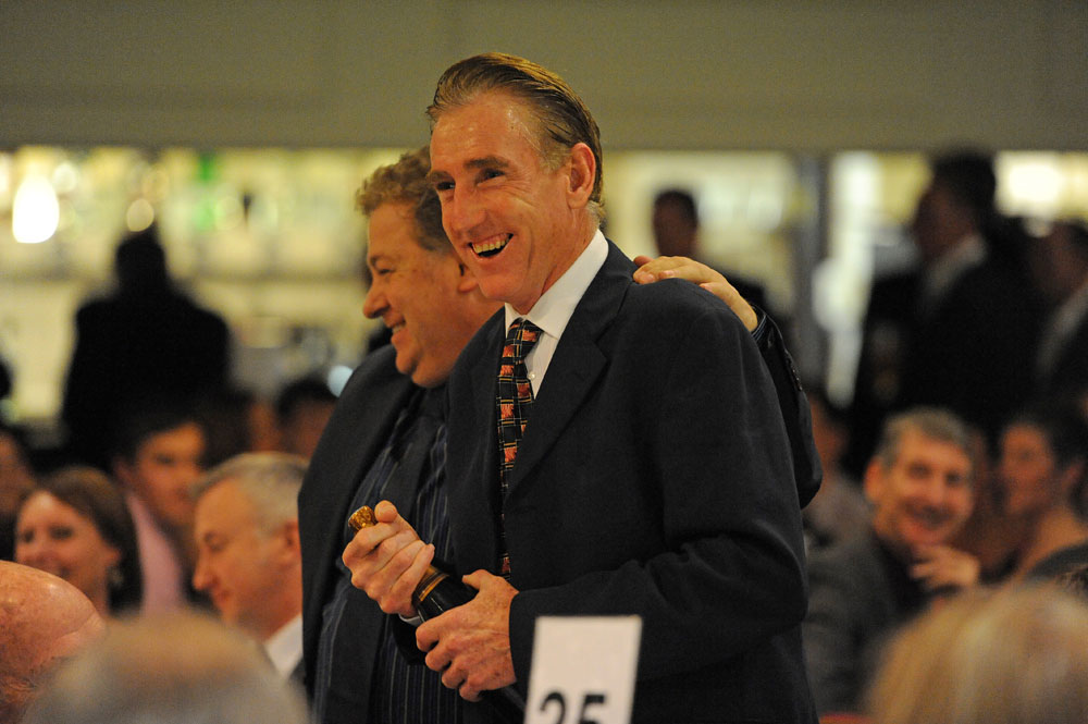 Sean Kelly wins heads & tails, Dave Rayner dinner 2012