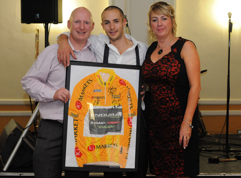 Jonathan Tiernan-Locke with buyers, Dave Rayner dinner 2012