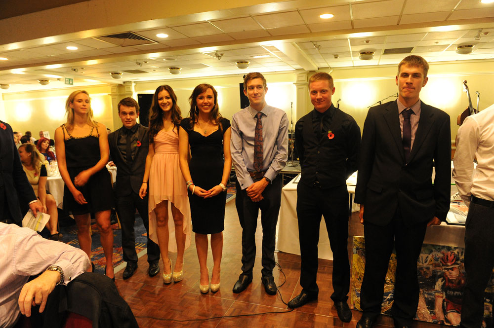 Funded riders, Dave Rayner dinner 2012