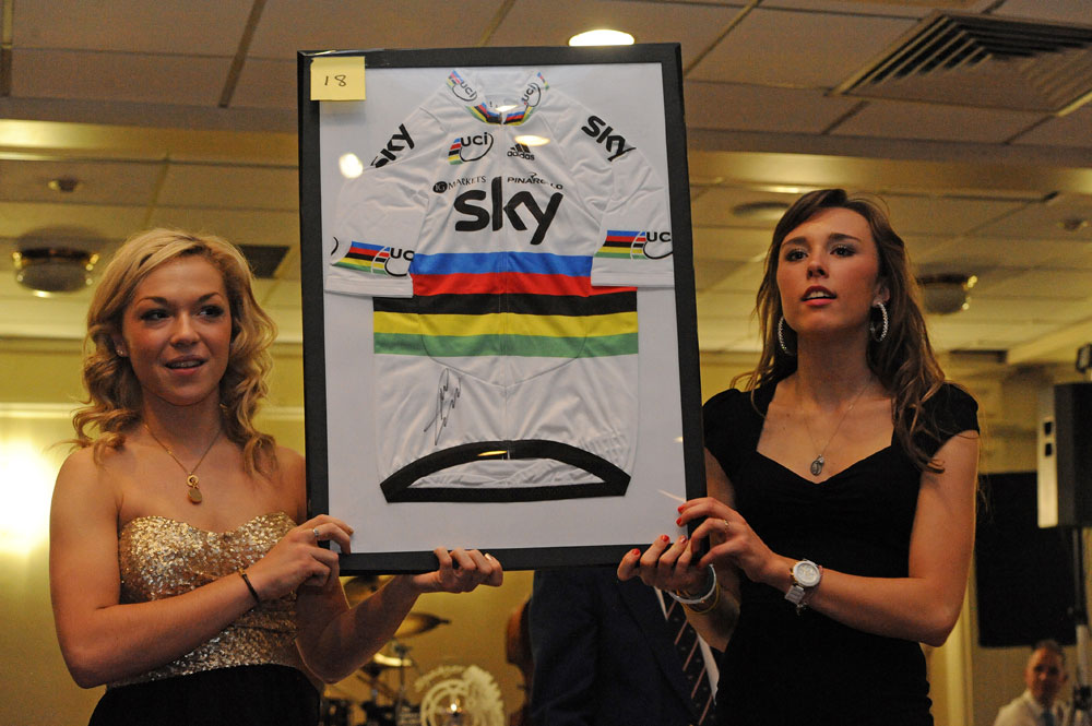 Mark Cavendish signed jersey, Dave Rayner dinner 2012