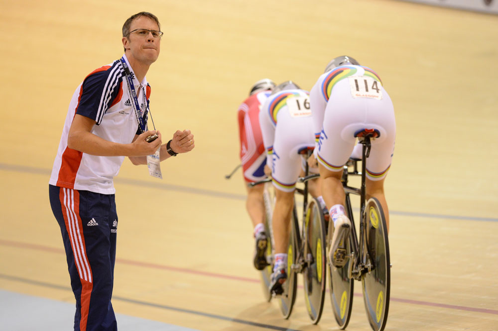 GB team pursuit, Track World Cup, Glasgow 2012, day one
