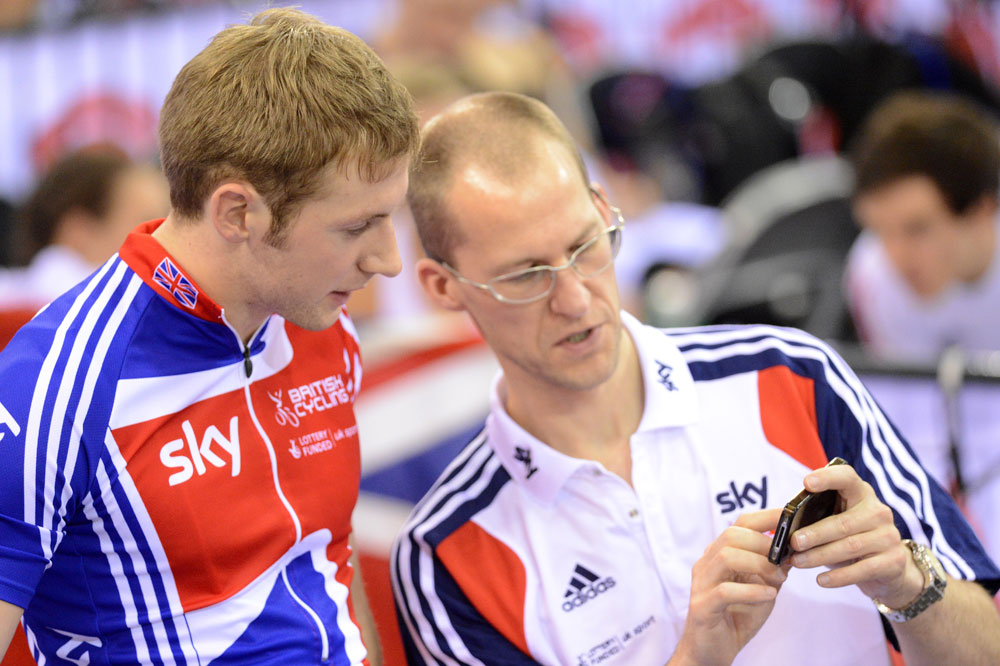 Kenny and Dyer, Track World Cup, Glasgow 2012, day one