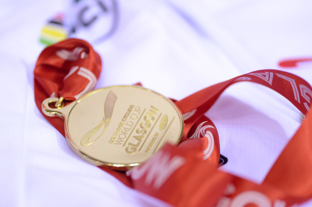 Medal, Track World Cup, Glasgow 2012, day one