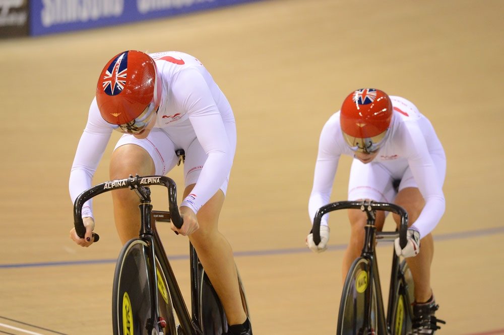 GB team sprint, Track World Cup, Glasgow 2012, day one