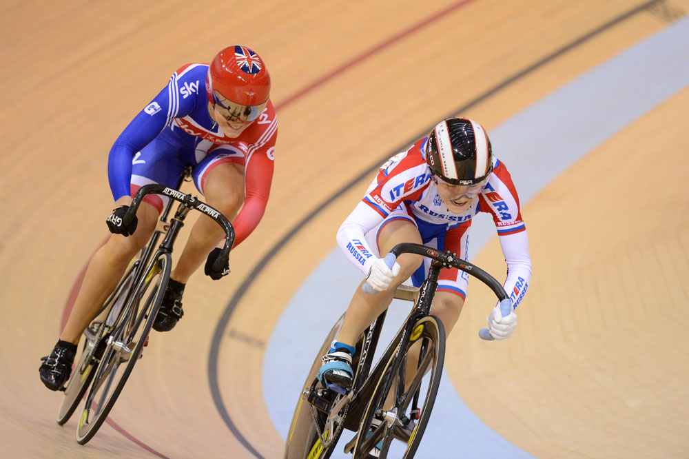 Voynova and Varnish, Track World Cup, Glasgow 2012, day two