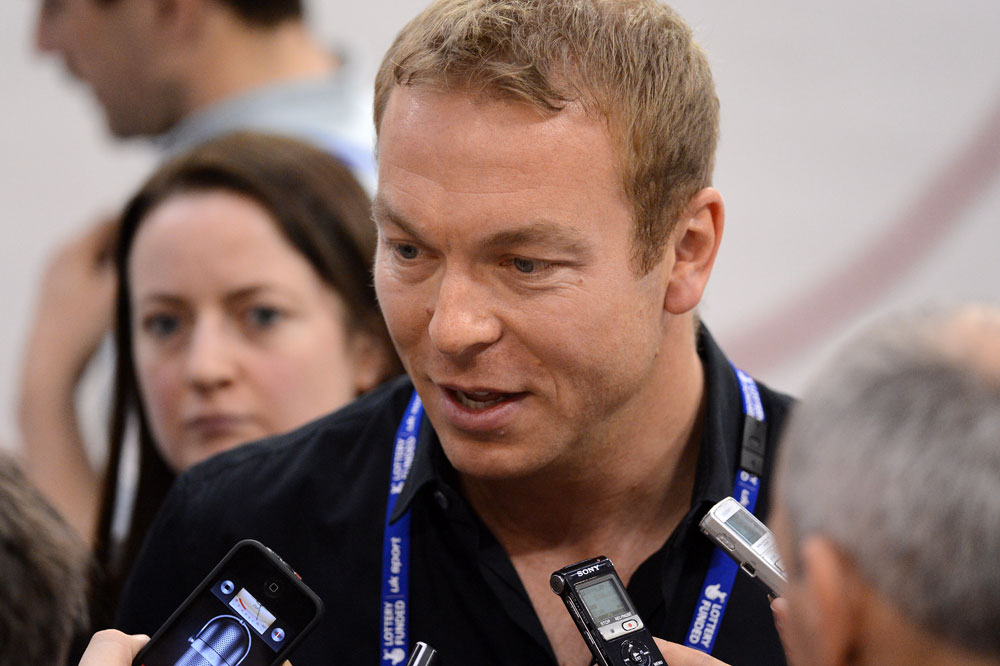 Sir Chris Hoy interview, Glasgow Track World Cup 2012, day three Sir Chris Hoy interview, Glasgow Track World Cup 2012, day three