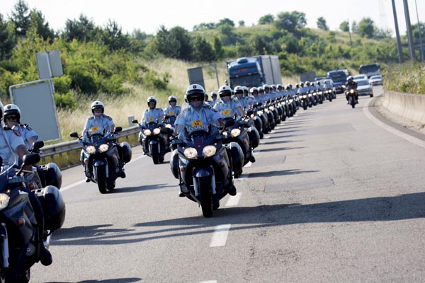 Gendarmes at Tour de France Gendarmes at Tour de France