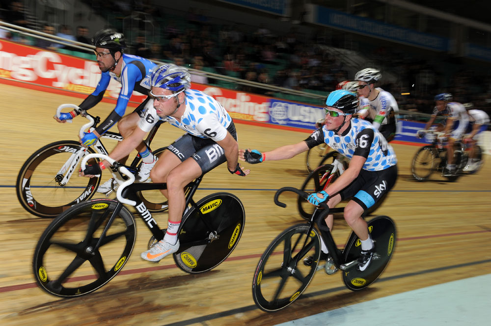 Adam Blythe and Peter Kennaugh, British Madison National Championships 2013
