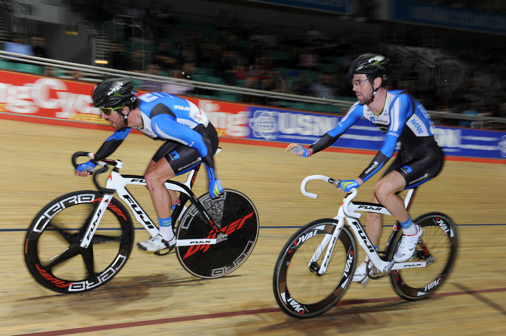 Russell Downing and Jonny McEvoy, British Madison National Championships 2013