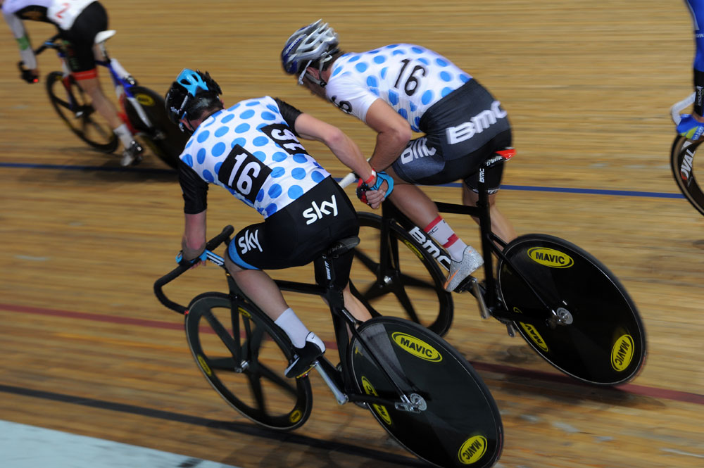 Peter Kennaugh and Adam Blythe, British Madison National Championships 2013